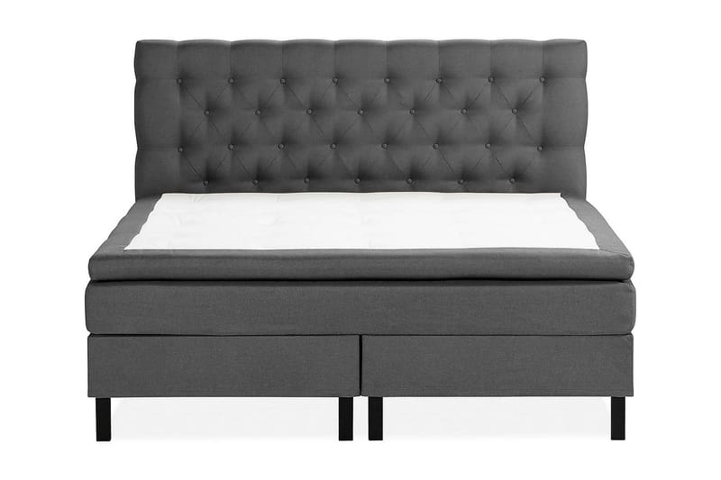 Scarlett Kontinentalseng 160x200 Memorymadrass - Mørkegrå - Komplett sengepakke - Kontinentalsenger