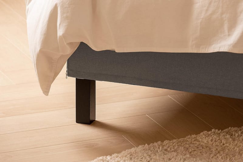 Scarlett Kontinentalseng 160x200 Skummadrass - Grå - Møbler - Senger - Kontinentalsenger