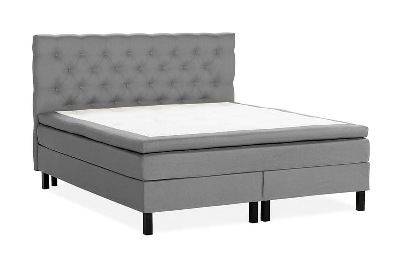 Scarlett Kontinentalseng 160x200 Skummadrass - Grå - Møbler - Senger - Kontinentalsenger