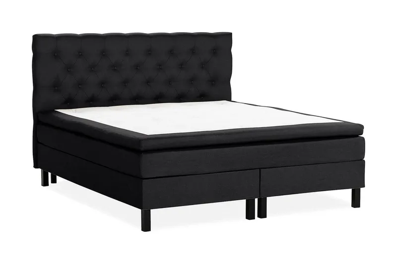 Scarlett Kontinentalseng 180x200 Lateksmadrass - Svart - Møbler - Senger - Kontinentalsenger