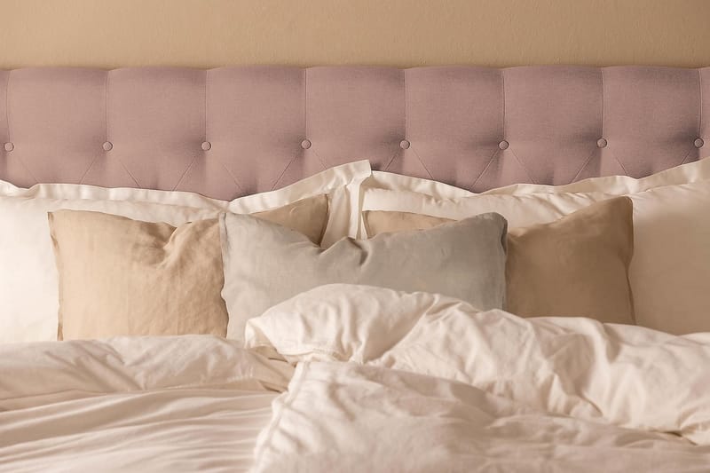 Scarlett Kontinentalseng 180x200 Memorymadrass - Rosa - Møbler - Senger - Kontinentalsenger