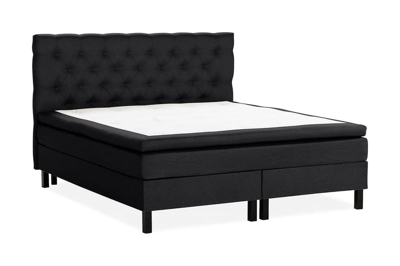 Scarlett Kontinentalseng 180x200 Memorymadrass - Svart - Møbler - Senger - Kontinentalsenger