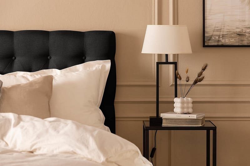 Scarlett Kontinentalseng 180x200 Memorymadrass - Svart - Møbler - Senger - Kontinentalsenger