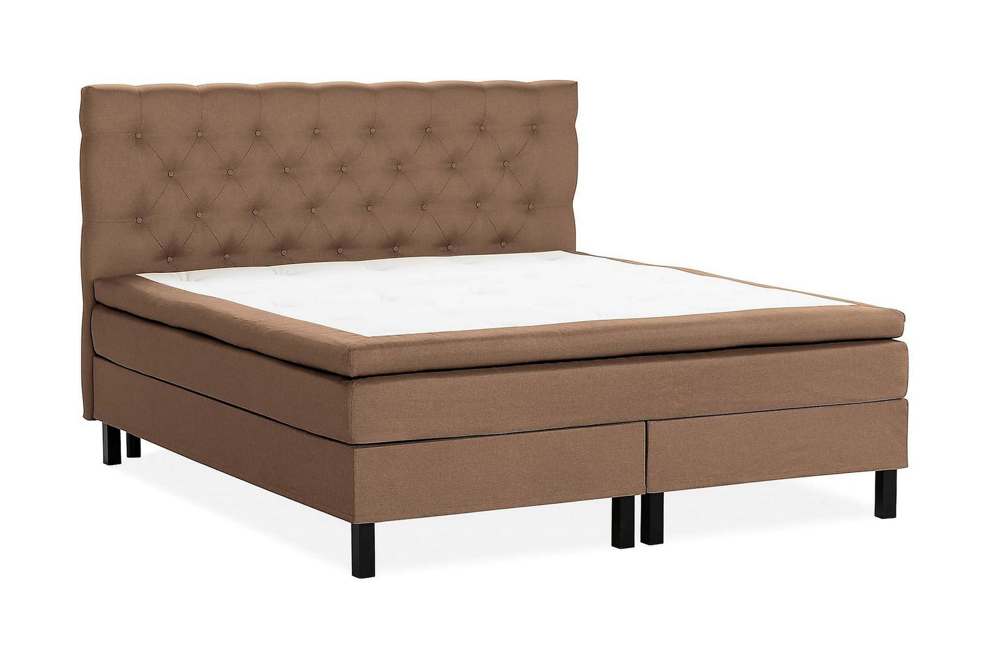 Scarlett Kontinentalseng 180x200 Skummadrass - Brun - Møbler - Senger - Komplett sengepakke
