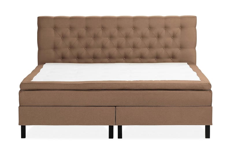 Scarlett Kontinentalseng 210x210 Skummadrass - Brun - Møbler - Senger - Kontinentalsenger