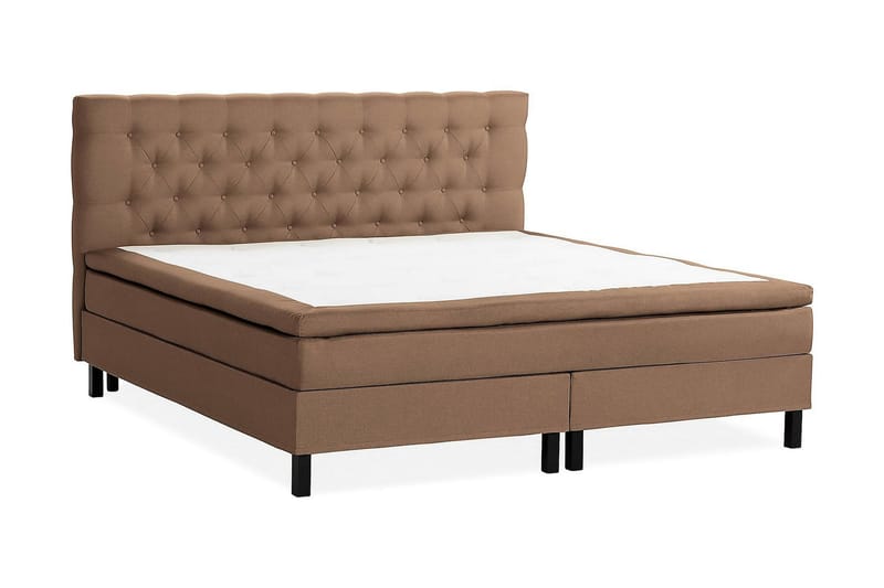 Scarlett Kontinentalseng 210x210 Skummadrass - Brun - Møbler - Senger - Kontinentalsenger