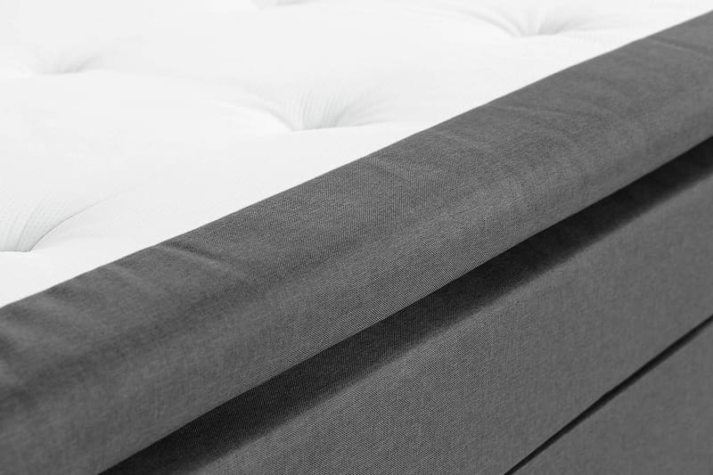 Scarlett Kontinentalseng 90x200 Lateksmadrass - Mørkegrå - Komplett sengepakke - Kontinentalsenger