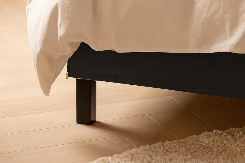 Scarlett Kontinentalseng 90x200 Lateksmadrass - Mørkegrå - Møbler - Senger - Kontinentalsenger