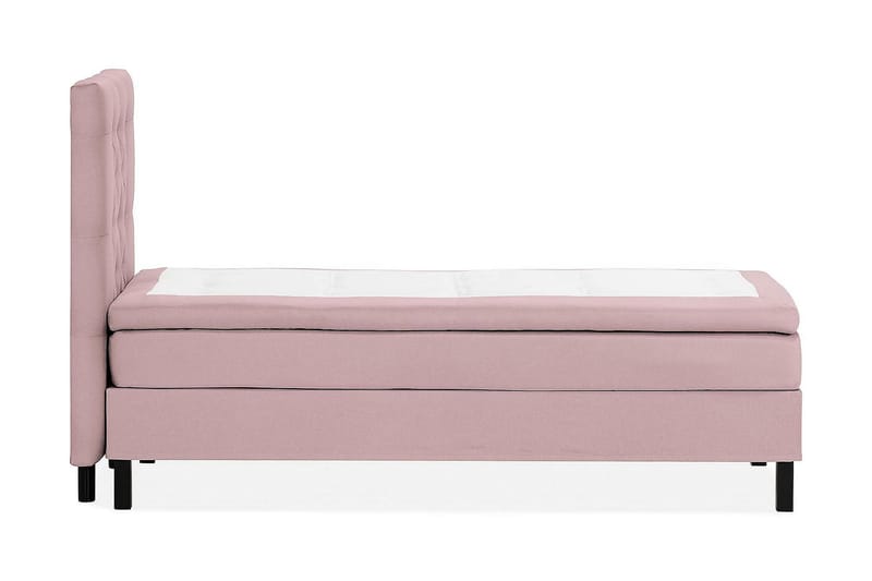 Scarlett Kontinentalseng 90x200 Lateksmadrass - Rosa - Komplett sengepakke - Kontinentalsenger