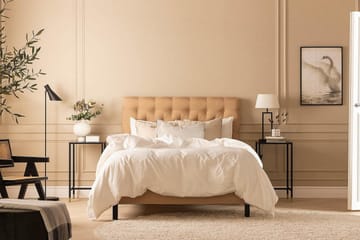 Scarlett Kontinentalseng 90x200 Memorymadrass - Beige - Møbler - Senger - Komplett sengepakke