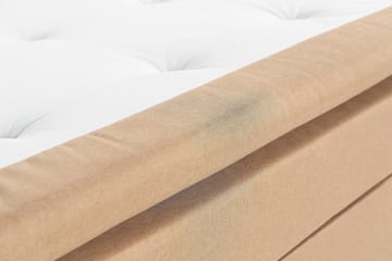 Scarlett Kontinentalseng 90x200 Memorymadrass - Beige - Møbler - Senger - Komplett sengepakke
