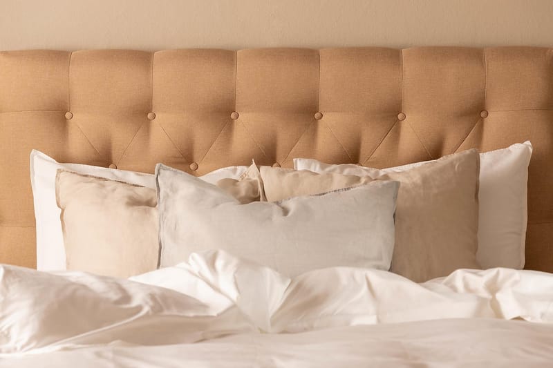 Scarlett Kontinentalseng 90x200 Skummadrass - Beige - Møbler - Senger - Kontinentalsenger