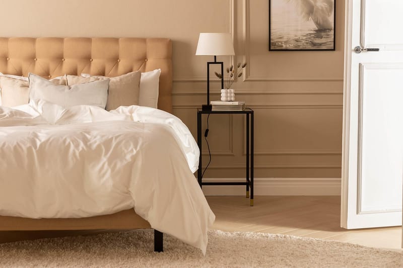 Scarlett Kontinentalseng 90x200 Skummadrass - Beige - Møbler - Senger - Kontinentalsenger