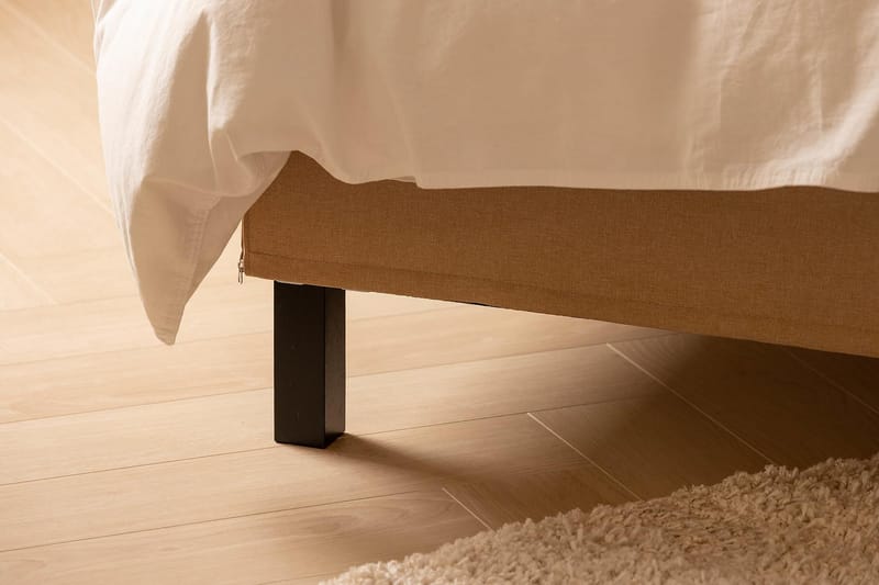 Scarlett Kontinentalseng 90x200 Skummadrass - Beige - Møbler - Senger - Kontinentalsenger