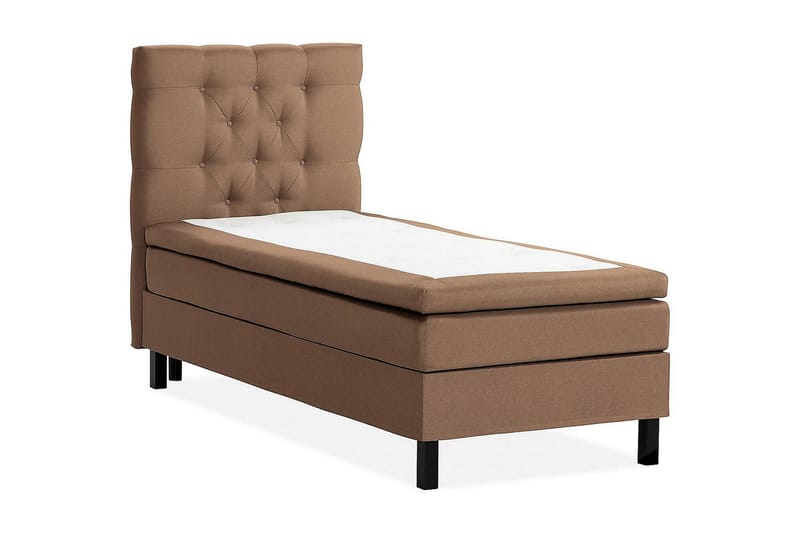 Scarlett Kontinentalseng 90x200 Skummadrass - Brun - Møbler - Senger - Kontinentalsenger