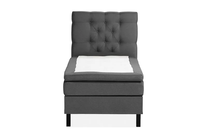 Scarlett Kontinentalseng 90x200 Skummadrass - Mørkegrå - Møbler - Senger - Kontinentalsenger