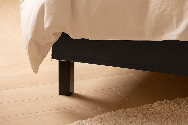 Scarlett Kontinentalseng 90x200 Skummadrass - Mørkegrå - Møbler - Senger - Kontinentalsenger