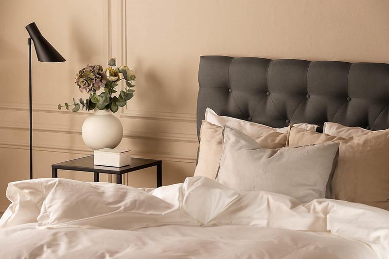 Scarlett Kontinentalseng 90x200 Skummadrass - Mørkegrå - Møbler - Senger - Kontinentalsenger