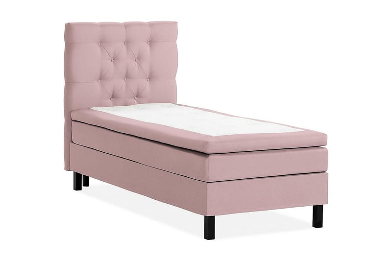 Scarlett Kontinentalseng 90x200 Skummadrass - Rosa - Møbler - Senger - Komplett sengepakke