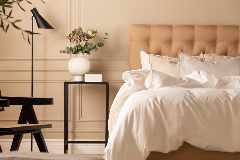 Scarlett Sengepakke 120x200 Lateksmadrass - Dypheftet gavl Beige - Møbler - Senger - Kontinentalsenger