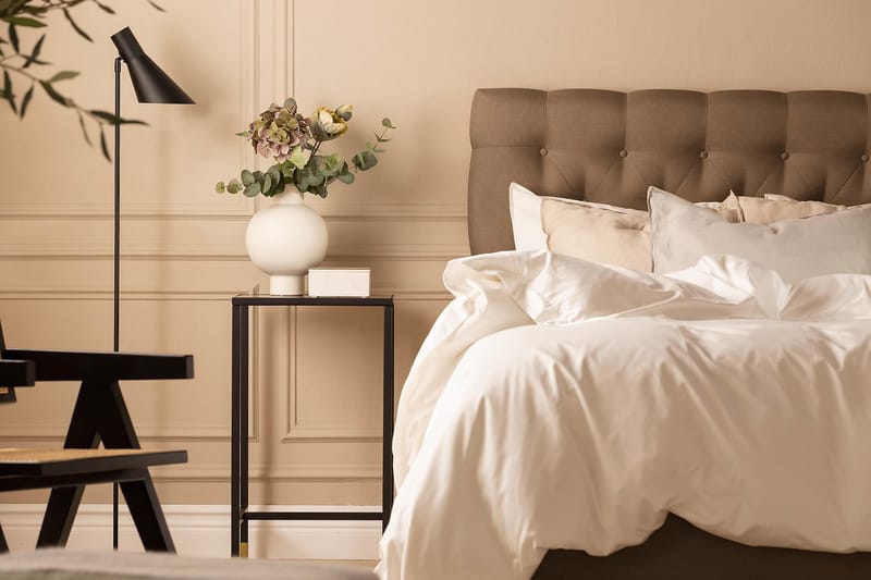 Scarlett Sengepakke 120x200 Lateksmadrass - Dypheftet gavl Brun - Møbler - Senger - Kontinentalsenger