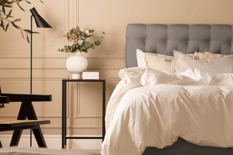 Scarlett Sengepakke 120x200 Lateksmadrass - Dypheftet gavl Grå - Møbler - Senger - Kontinentalsenger