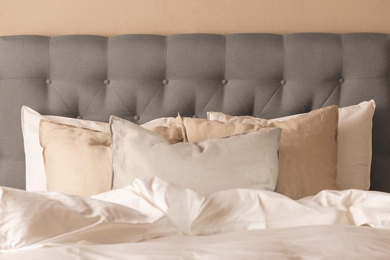 Scarlett Sengepakke 120x200 Lateksmadrass - Dypheftet gavl Grå - Møbler - Senger - Kontinentalsenger