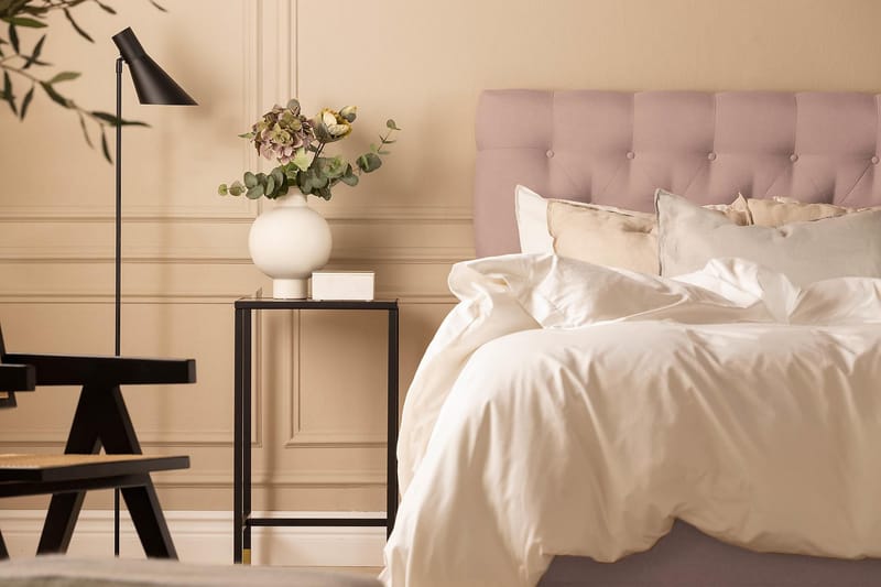 Scarlett Sengepakke 120x200 Lateksmadrass - Dypheftet gavl Rosa - Møbler - Senger - Kontinentalsenger