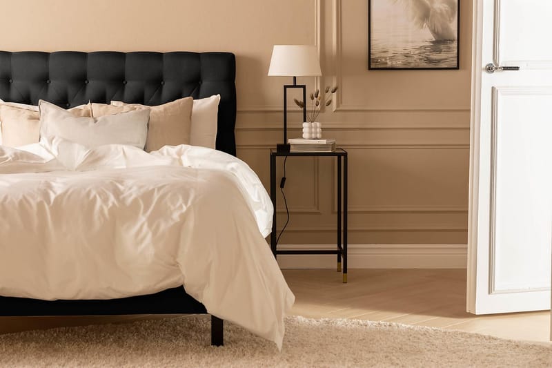 Scarlett Sengepakke 120x200 Lateksmadrass - Dypheftet gavl Svart - Møbler - Senger - Kontinentalsenger