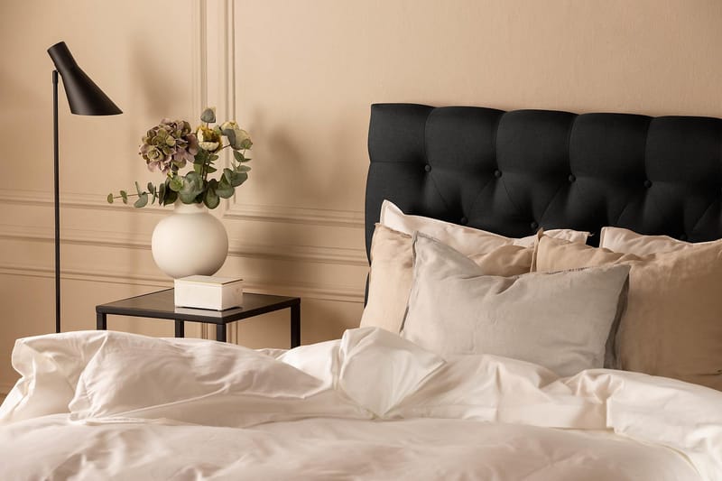 Scarlett Sengepakke 120x200 Lateksmadrass - Dypheftet gavl Svart - Møbler - Senger - Kontinentalsenger