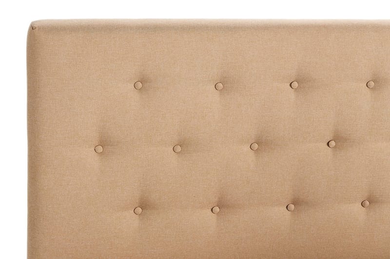 Scarlett Sengepakke 120x200 Memorymadrass - Knappet gavl Beige - Komplett sengepakke - Kontinentalsenger