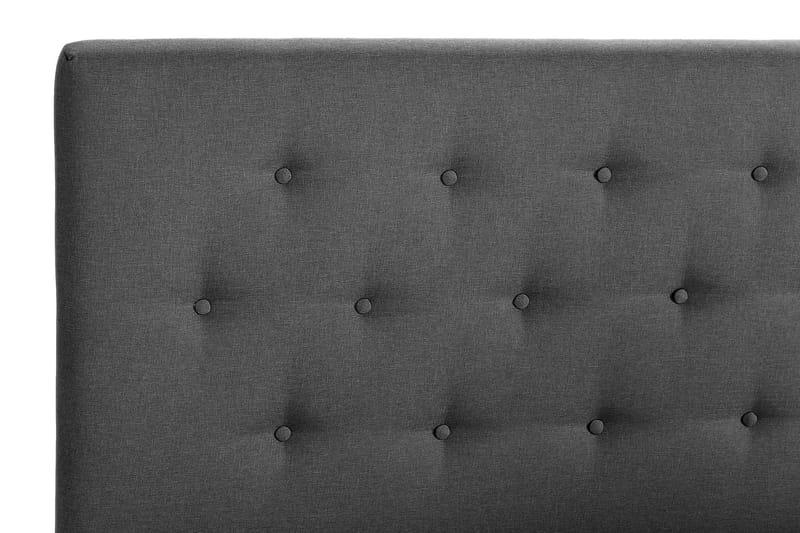 Scarlett Sengepakke 120x200 Memorymadrass - Knappet gavl Mørkegrå - Komplett sengepakke - Kontinentalsenger