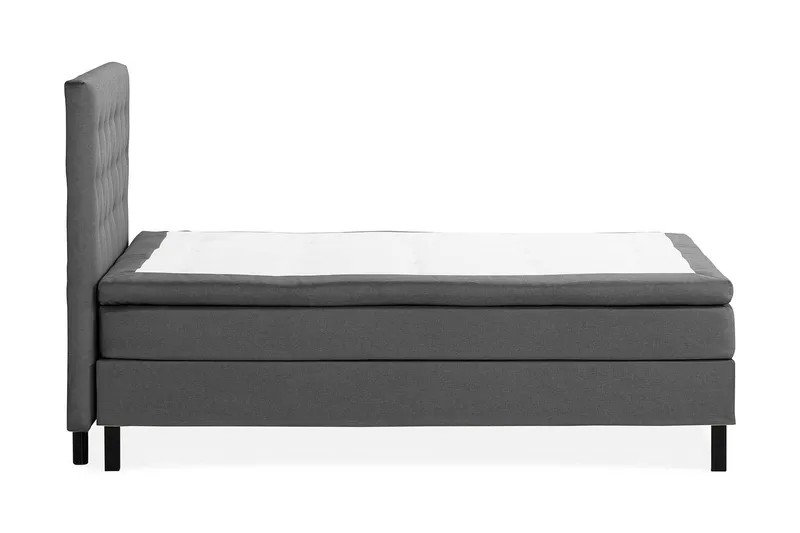 Scarlett Sengepakke 120x200 Skummadrass - Knappet gavl Mørkegrå - Møbler - Senger - Kontinentalsenger