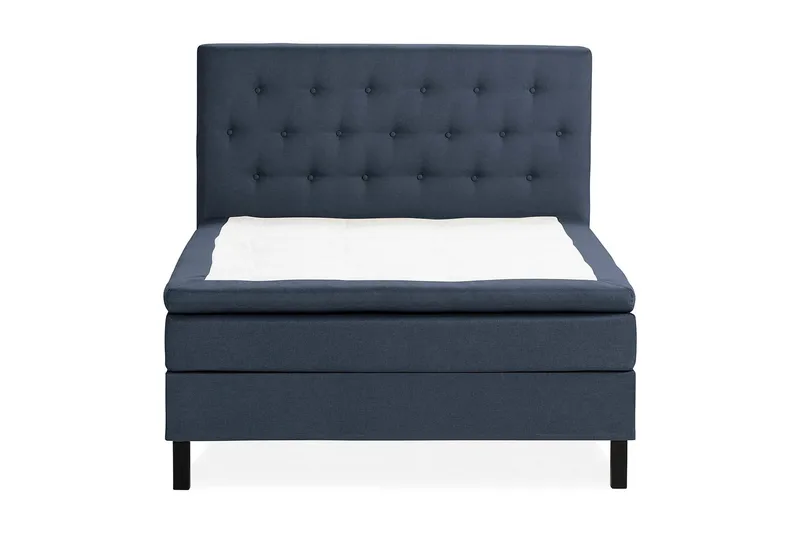 Scarlett Sengepakke 140x200 Lateksmadrass - Knappet gavl Blå - Møbler - Senger - Kontinentalsenger