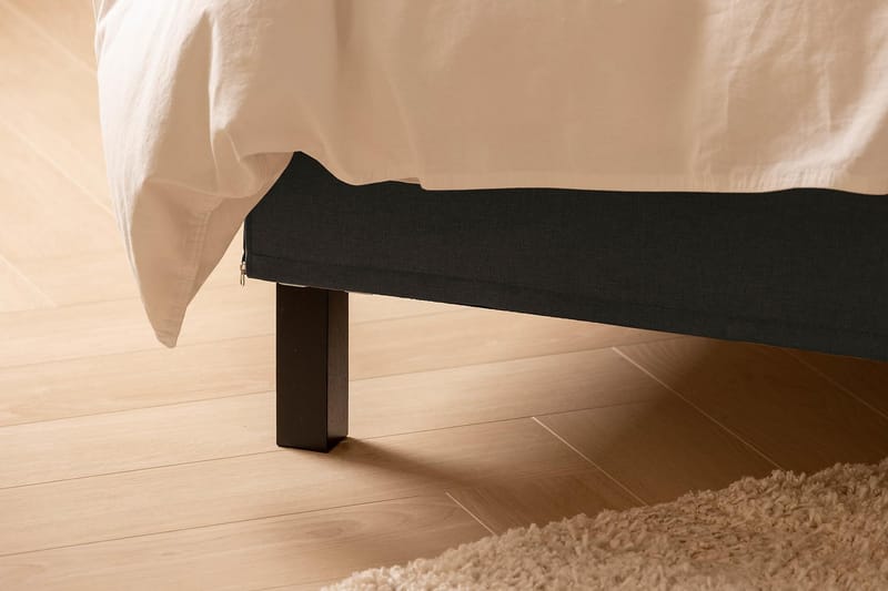 Scarlett Sengepakke 140x200 Lateksmadrass - Knappet gavl Mørkegrå - Møbler - Senger - Kontinentalsenger