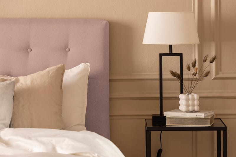 Scarlett Sengepakke 140x200 Lateksmadrass - Knappet gavl Rosa - Møbler - Senger - Kontinentalsenger