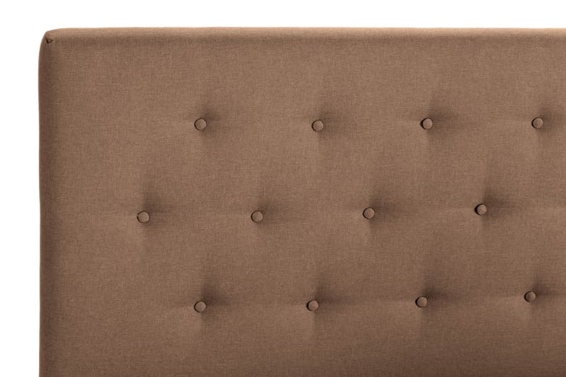 Scarlett Sengepakke 140x200 Skummadrass - Knappet gavl Brun - Møbler - Senger - Komplett sengepakke