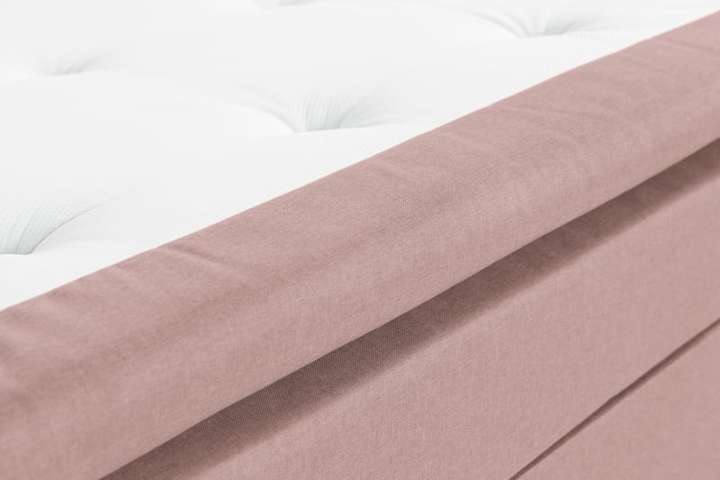 Scarlett Sengepakke 140x200 Skummadrass - Knappet gavl Rosa - Møbler - Senger - Komplett sengepakke