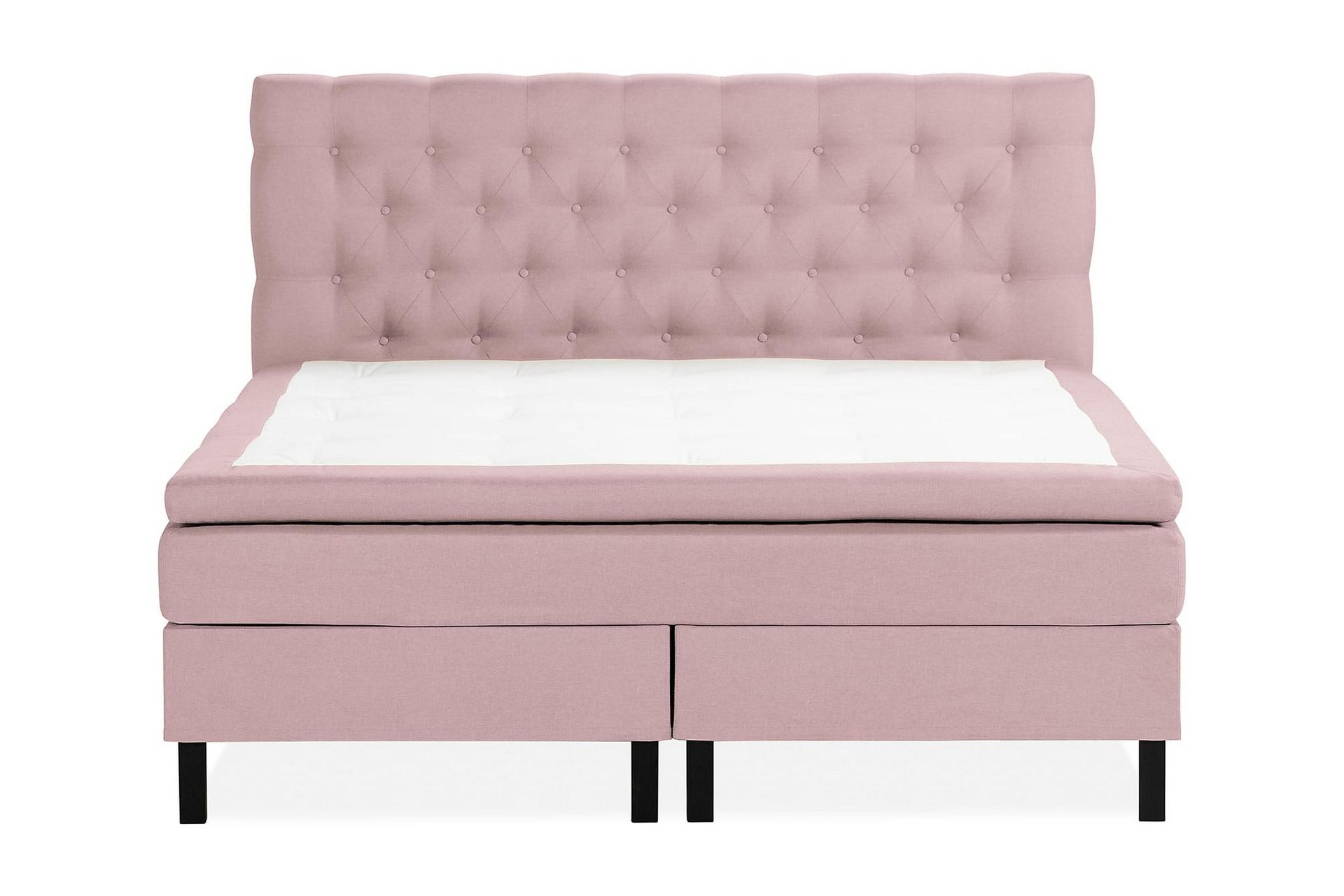 Scarlett Sengepakke 180x200 Memorymadrass - Dypheftet gavl Rosa - Møbler - Senger - Komplett sengepakke