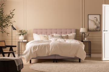 Scarlett Sengepakke 180x200 Skummadrass - Dypheftet gavl Rosa - Møbler - Senger - Komplett sengepakke