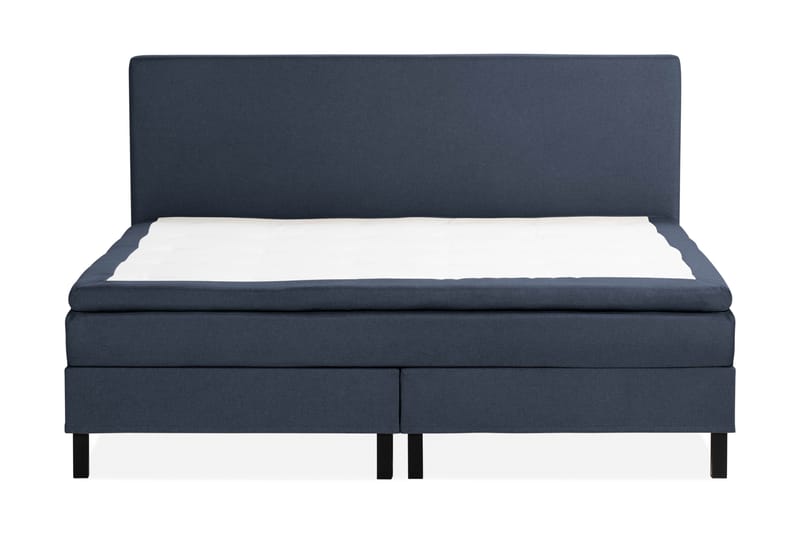 Scarlett Sengepakke 210x210 Skummadrass - Glatt gavl Blå - Møbler - Senger - Komplett sengepakke