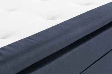 Scarlett Sengepakke 210x210 Skummadrass - Glatt gavl Blå - Møbler - Senger - Komplett sengepakke