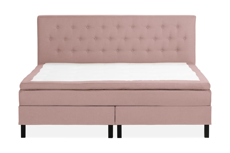 Scarlett Sengepakke 210x210 Skummadrass - Knappet gavl Rosa - Møbler - Senger - Kontinentalsenger