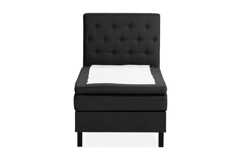 Scarlett Sengepakke 90x200 Memorymadrass - Knappet gavl Svart - Møbler - Senger - Kontinentalsenger