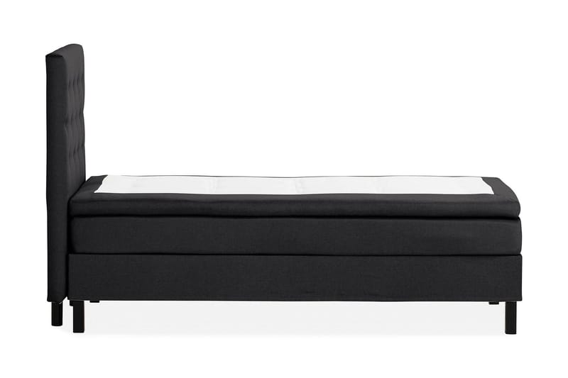 Scarlett Sengepakke 90x200 Memorymadrass - Knappet gavl Svart - Møbler - Senger - Kontinentalsenger