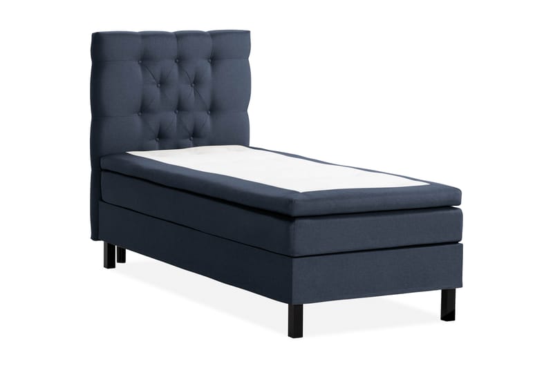 Scarlett Sengepakke 90x200 Skummadrass - Dypheftet gavl Blå - Møbler - Senger - Kontinentalsenger