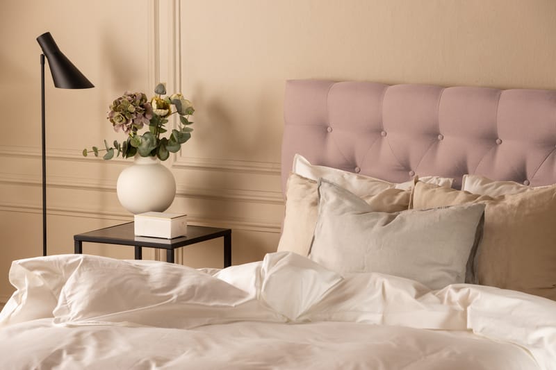 Scarlett Sengepakke 90x200 Skummadrass - Dypheftet gavl Rosa - Møbler - Senger - Kontinentalsenger