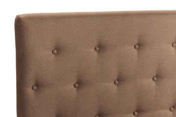 Scarlett Sengepakke 90x200 Skummadrass - Knappet gavl Brun - Møbler - Senger - Enkeltsenger