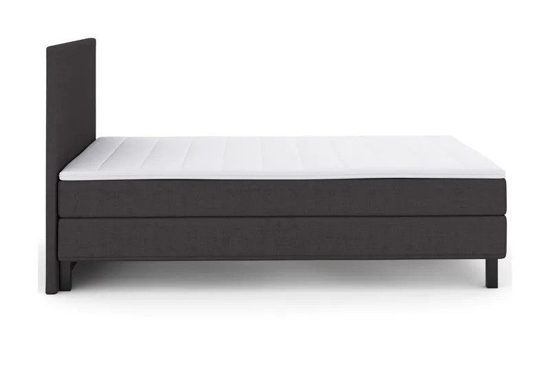 Select No 1 Komplett Sengepakke 120x200 - Mørkegrå/Svarta Ben - Møbler - Senger - Kontinentalsenger