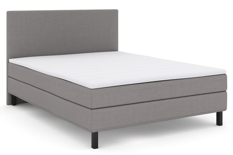 Select No 1 Komplett Sengepakke 160x200 - Lysegrå/Svarta Ben - Møbler - Senger - Komplett sengepakke
